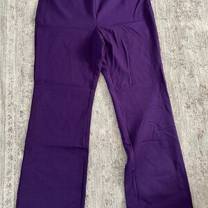 Slimming Options Women’s High Rise Straight Leg Stretch Pull On Pants Sz 1X Chic
